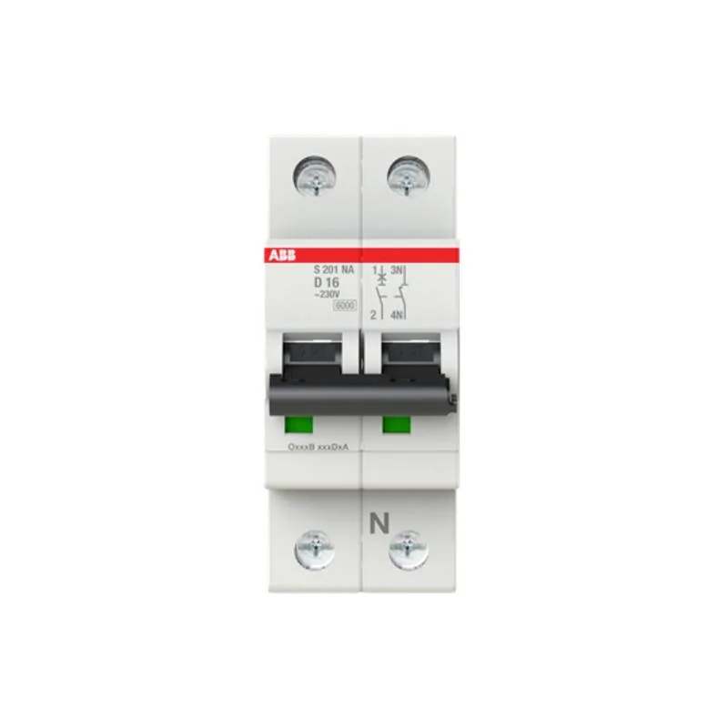 Leitungsschutzschalter D 16 A 1-polig — ABB S201-D16