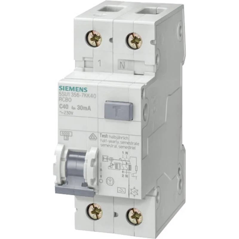 FI/LS-Kombination B 16 A, 30 mA Typ A, 1+N-polig — Siemens 5SU1356-6KK16