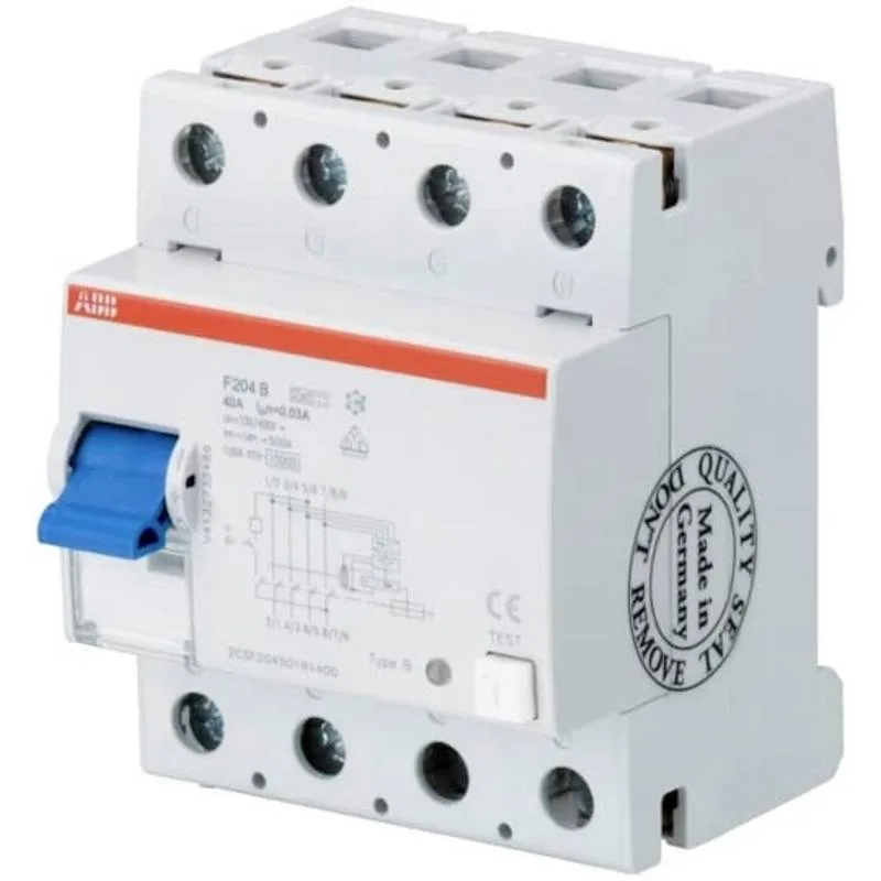 Fehlerstromschutzschalter Typ B+, 30 mA, 4-polig — ABB F204B+ 40/0,03