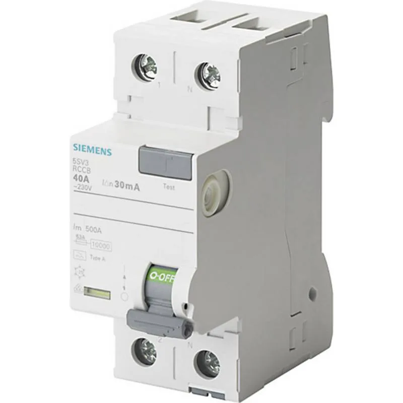 Fehlerstromschutzschalter Typ A, 30 mA, 2-polig — Siemens 5SV3314-6