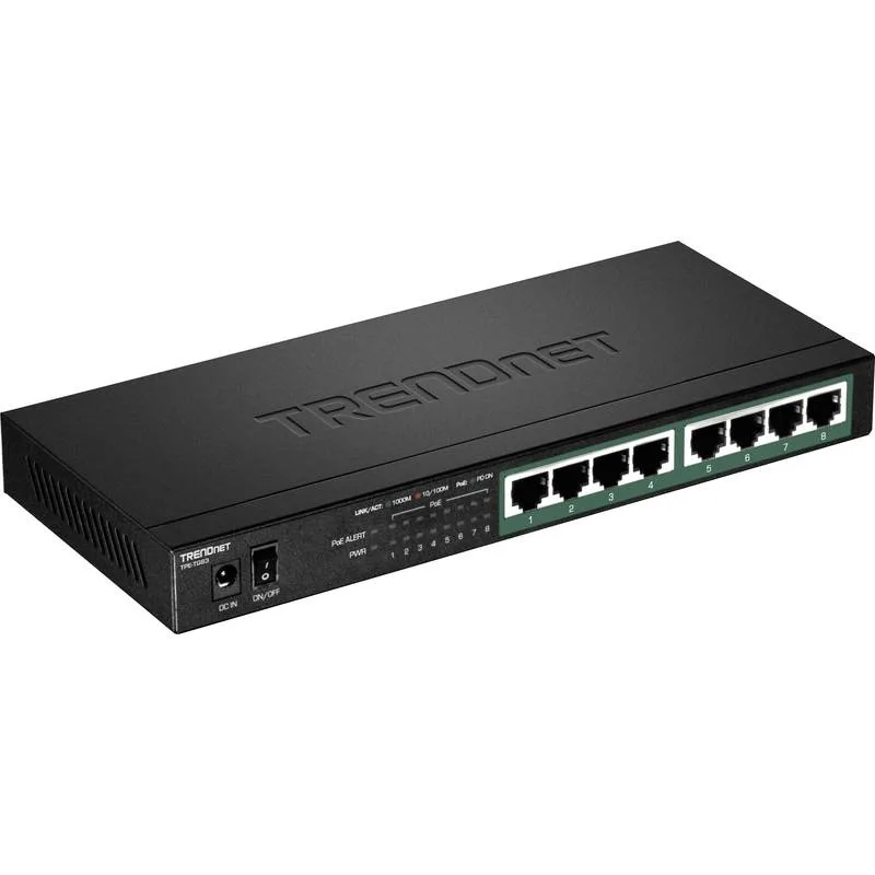 PoE+-Switch 8 Port, 65 W Budget
